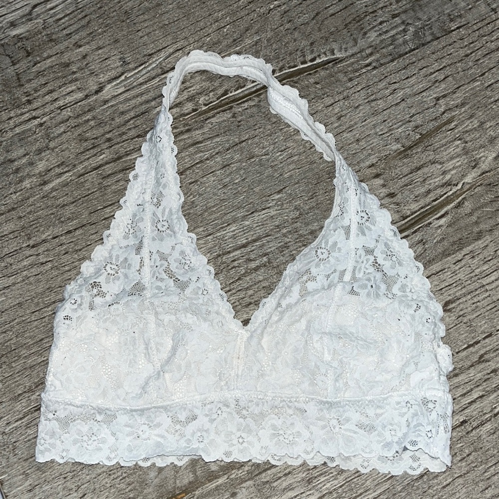 Aerie aerie halter top bralette lace Sz small